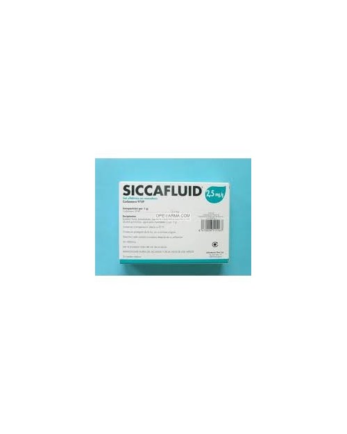 SICCAFLUID (2.5 MG/G GEL OFTALMICO 30 MONODOSIS 0.5 G )